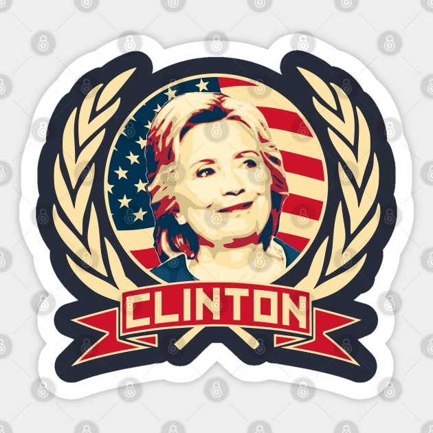 Hillary Clinton Sticker by Nerd_art